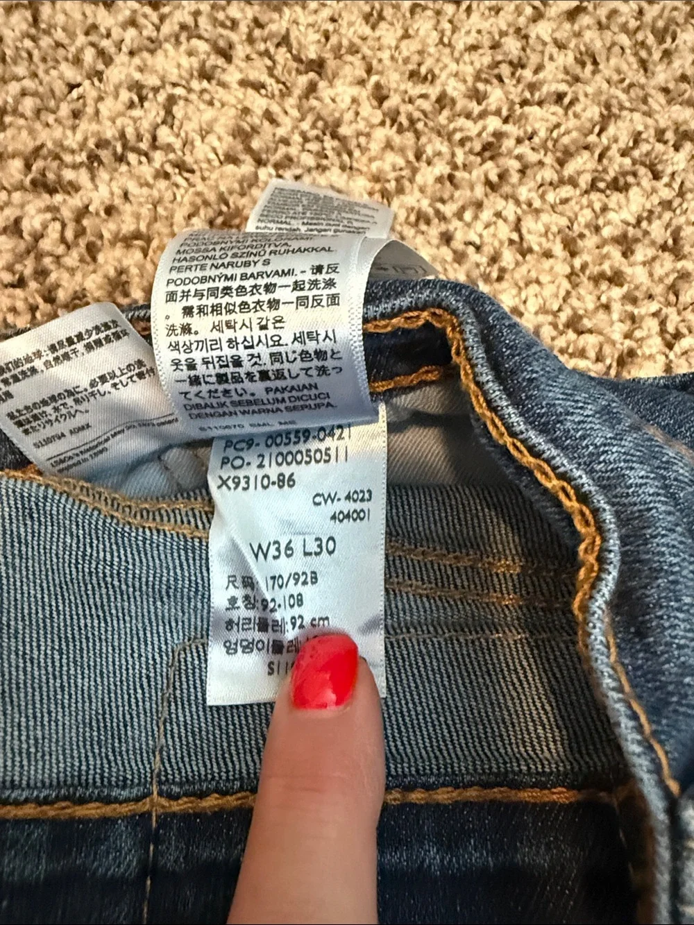 Levi's Men's Blue Straight-Leg Jeans